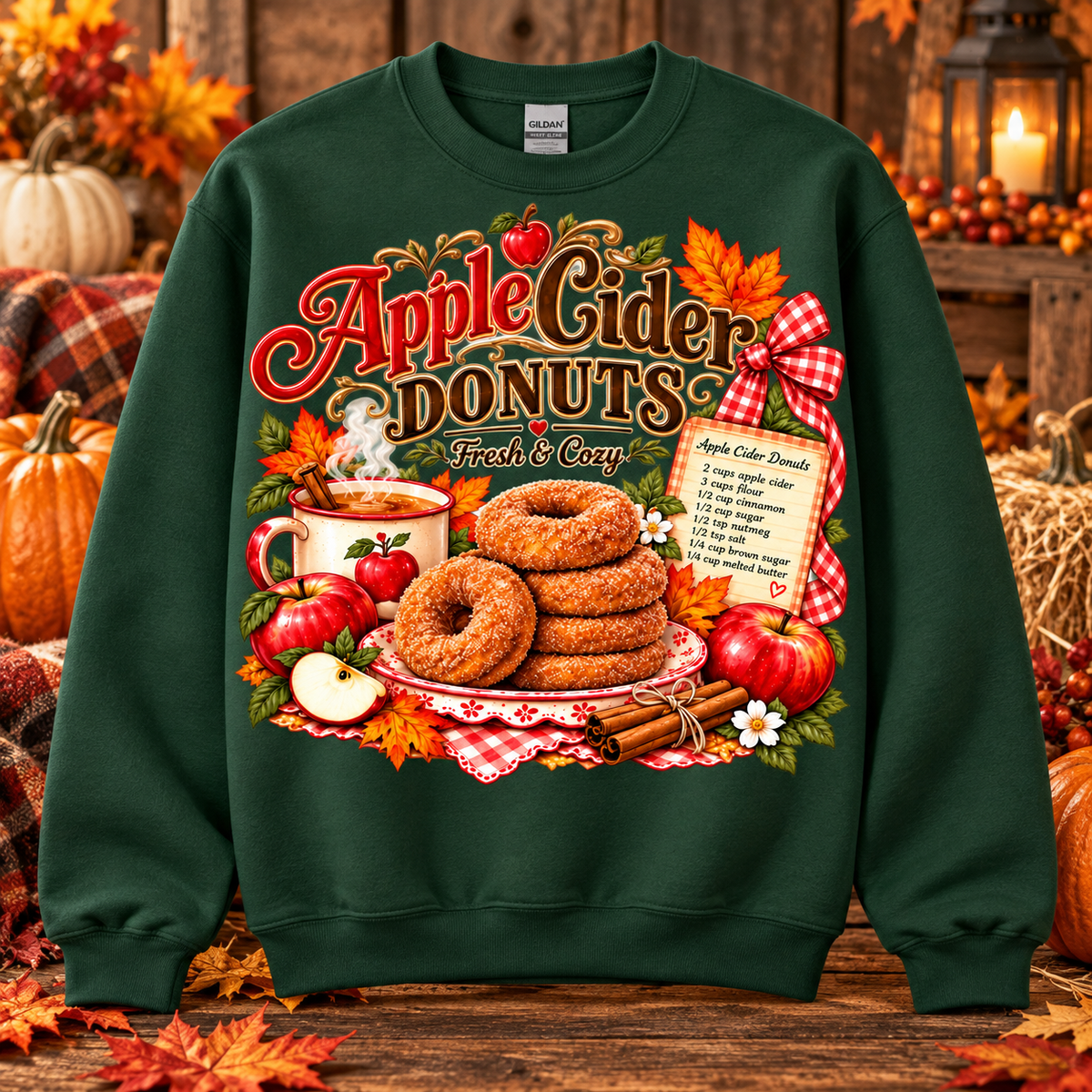 Apple Cider Donuts Crewneck Sweatshirt 🤎