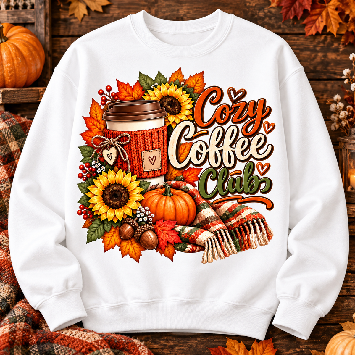Cozy Coffee Club Crewneck Sweatshirt 🤎
