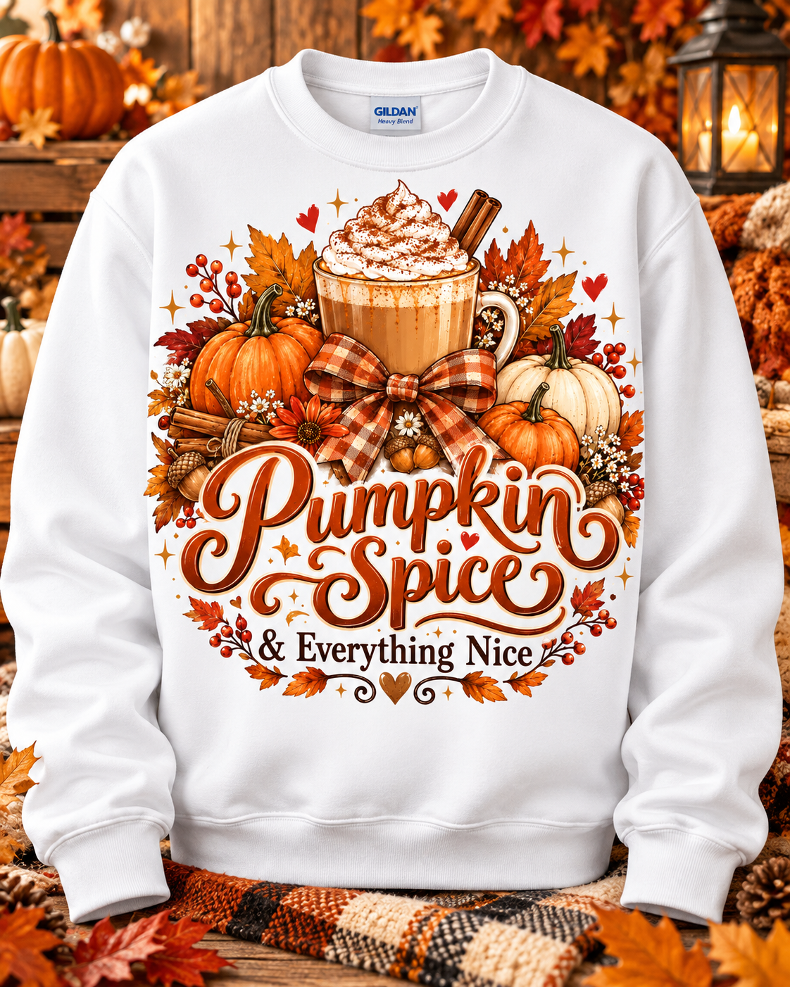 Pumpkin Spice & Everything Nice Crewneck Sweatshirt 🤎