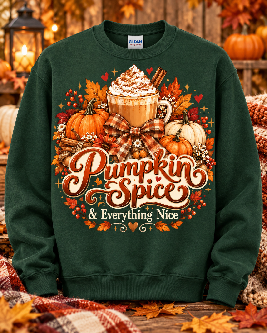 Pumpkin Spice & Everything Nice Crewneck Sweatshirt 🤎