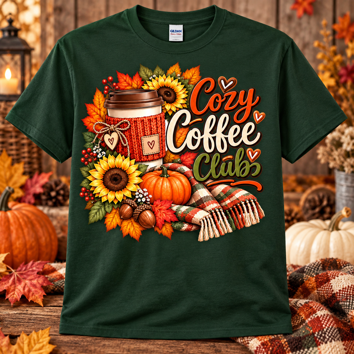 Cozy Coffee Club Graphic T-Shirt 🤎