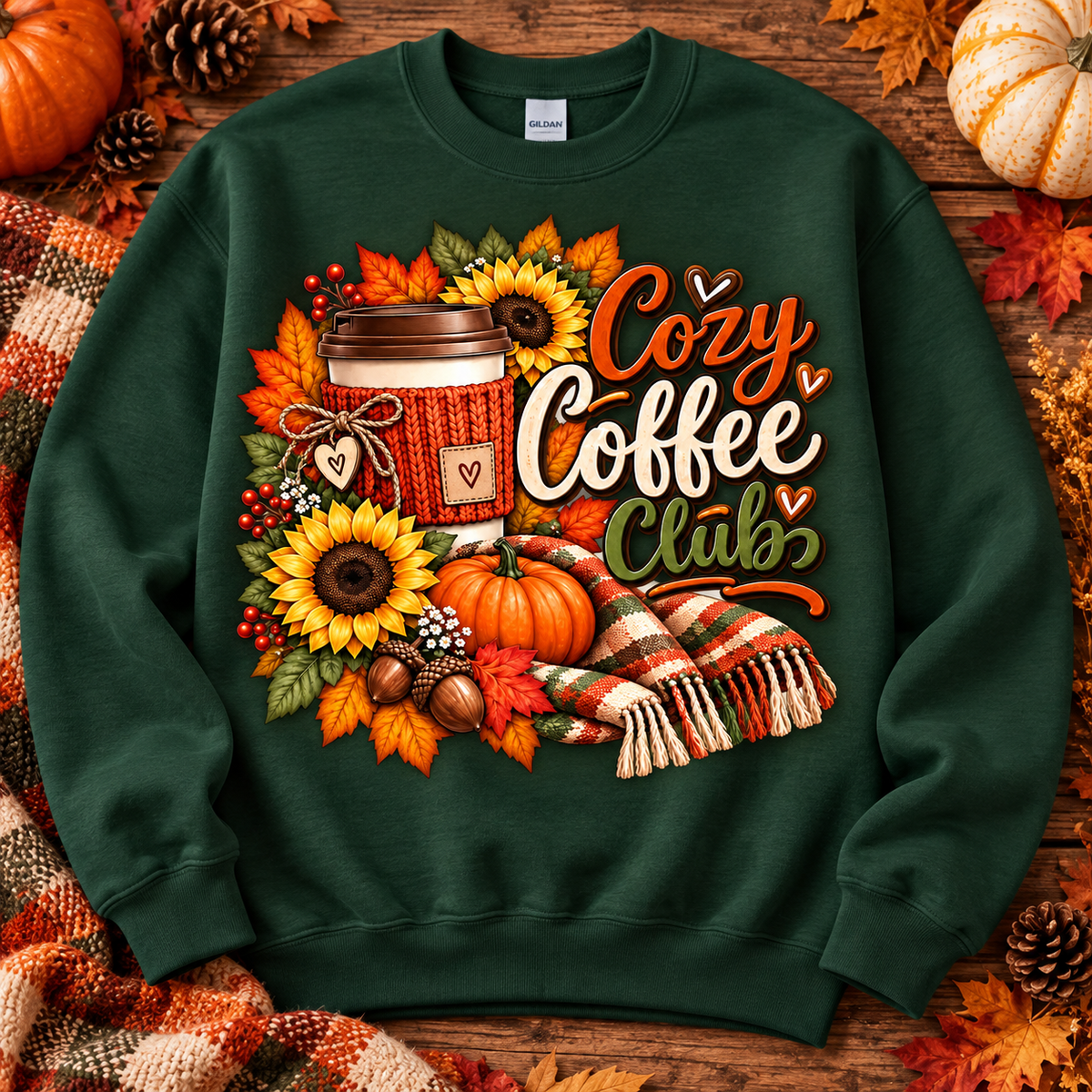 Cozy Coffee Club Crewneck Sweatshirt 🤎