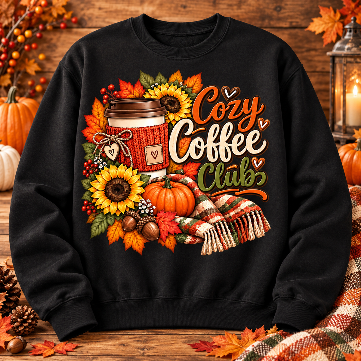 Cozy Coffee Club Crewneck Sweatshirt 🤎