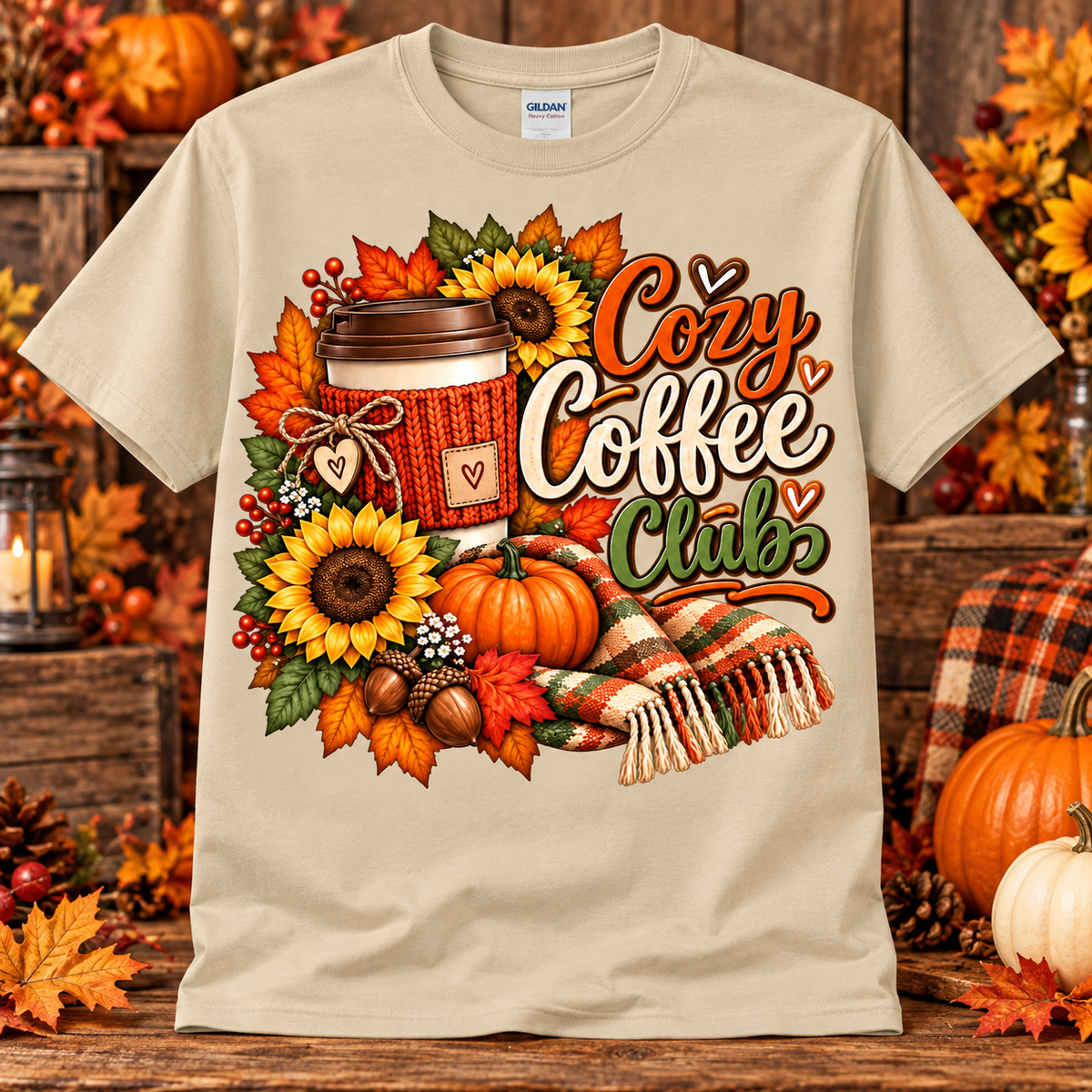 Cozy Coffee Club Graphic T-Shirt 🤎