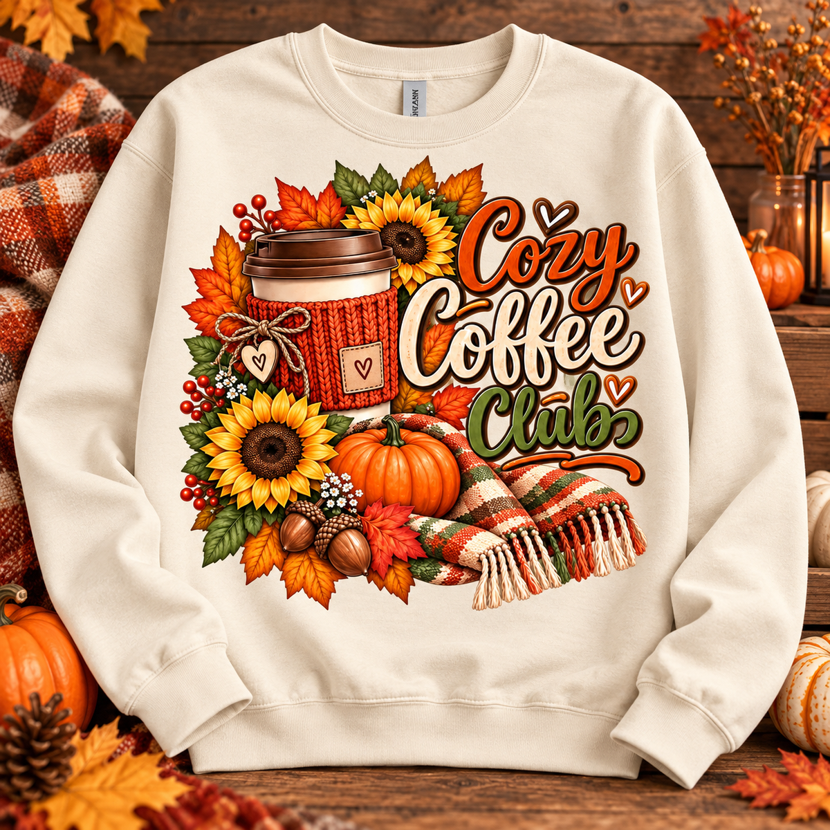 Cozy Coffee Club Crewneck Sweatshirt 🤎