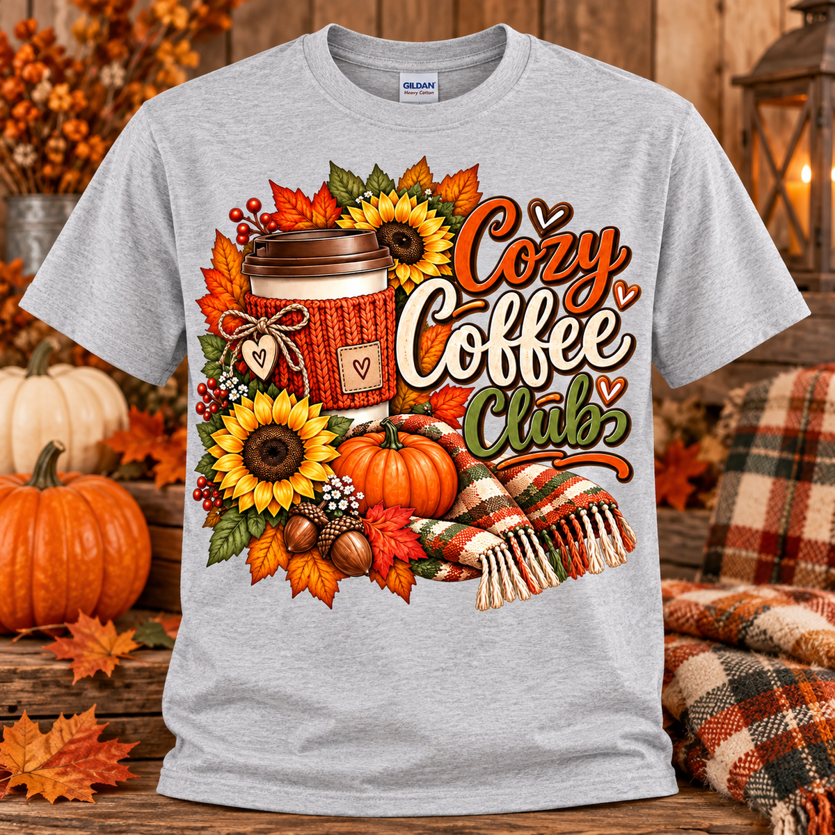 Cozy Coffee Club Graphic T-Shirt 🤎