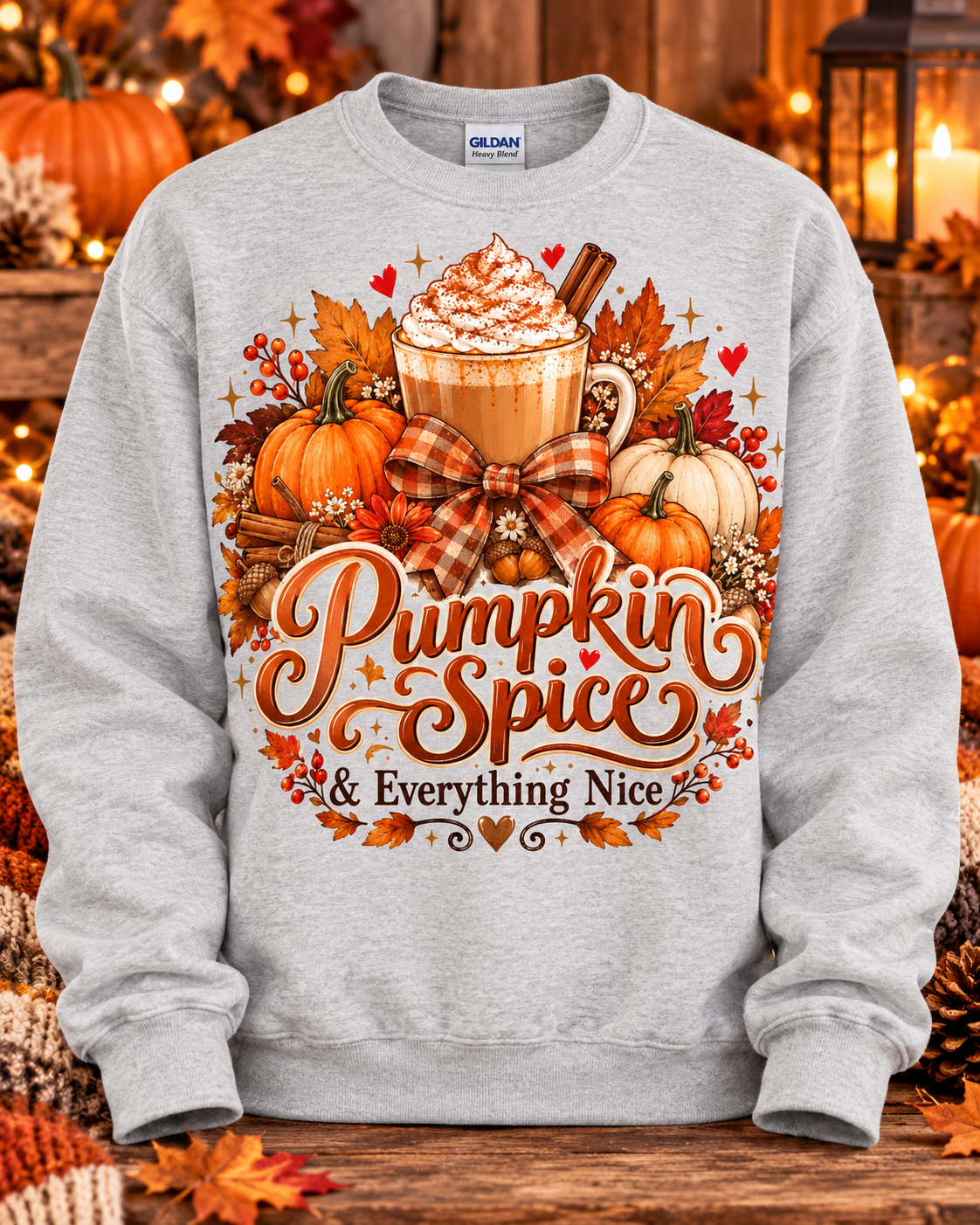 Pumpkin Spice & Everything Nice Crewneck Sweatshirt 🤎