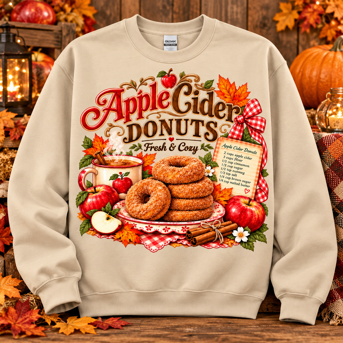 Apple Cider Donuts Crewneck Sweatshirt 🤎
