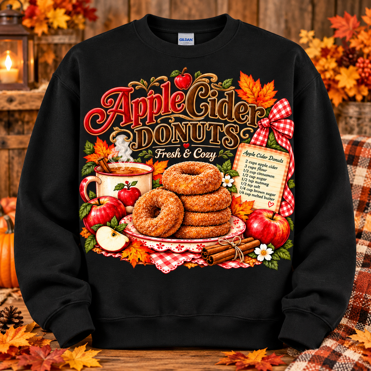 Apple Cider Donuts Crewneck Sweatshirt 🤎