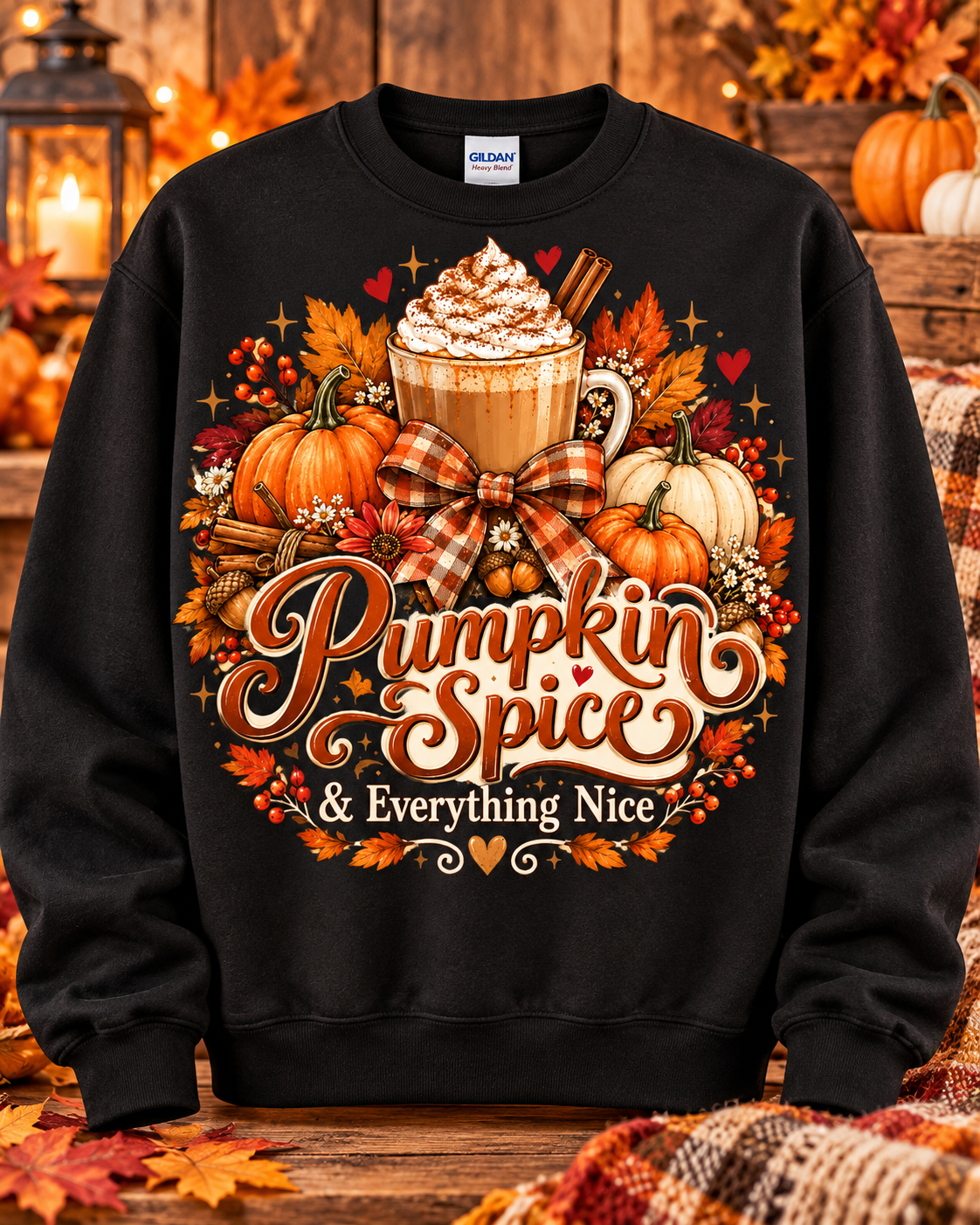 Pumpkin Spice & Everything Nice Crewneck Sweatshirt 🤎