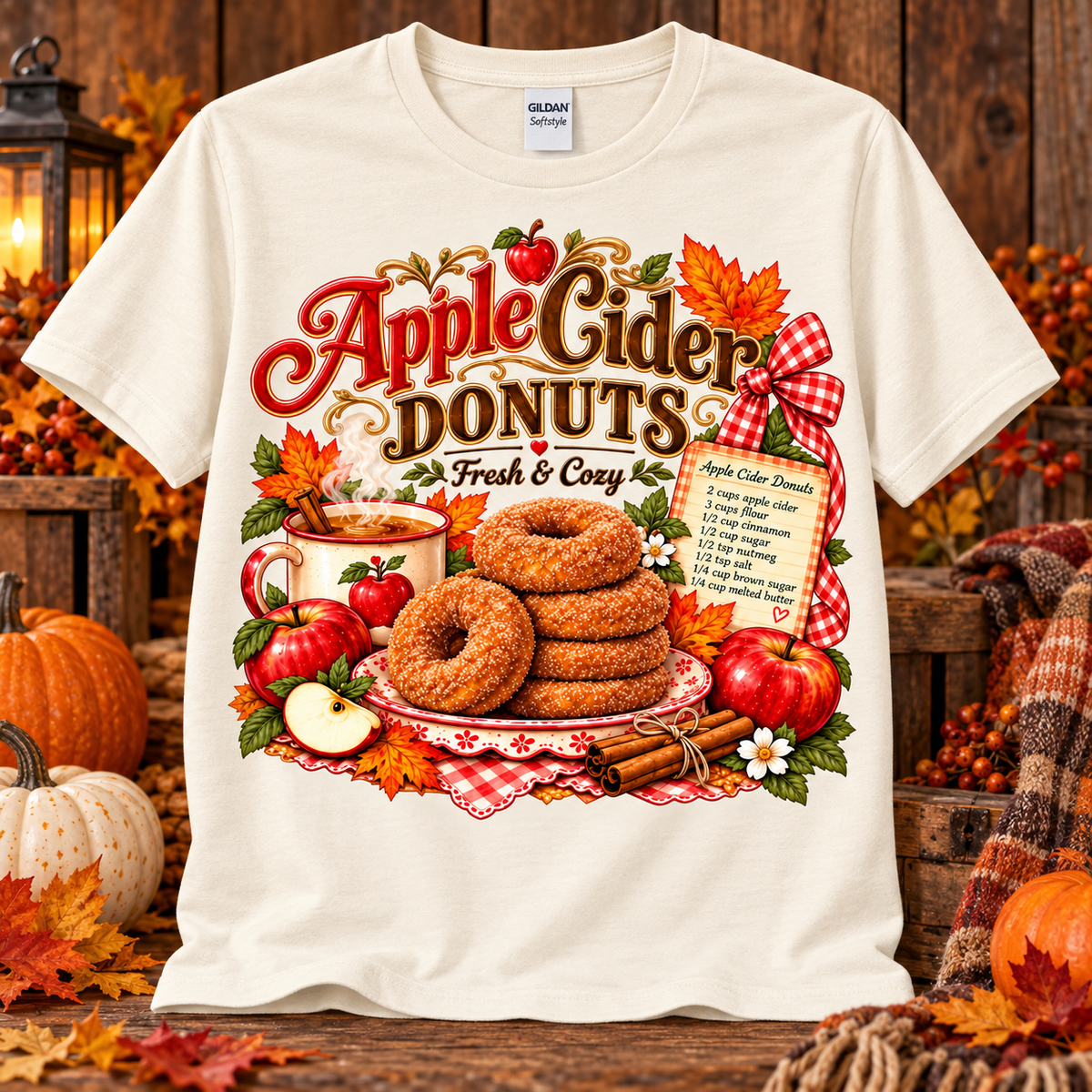 Apple Cider Donuts Graphic T-Shirt 🤎