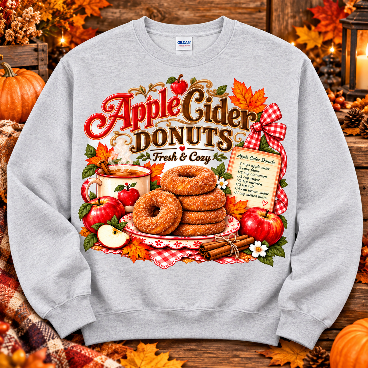 Apple Cider Donuts Crewneck Sweatshirt 🤎