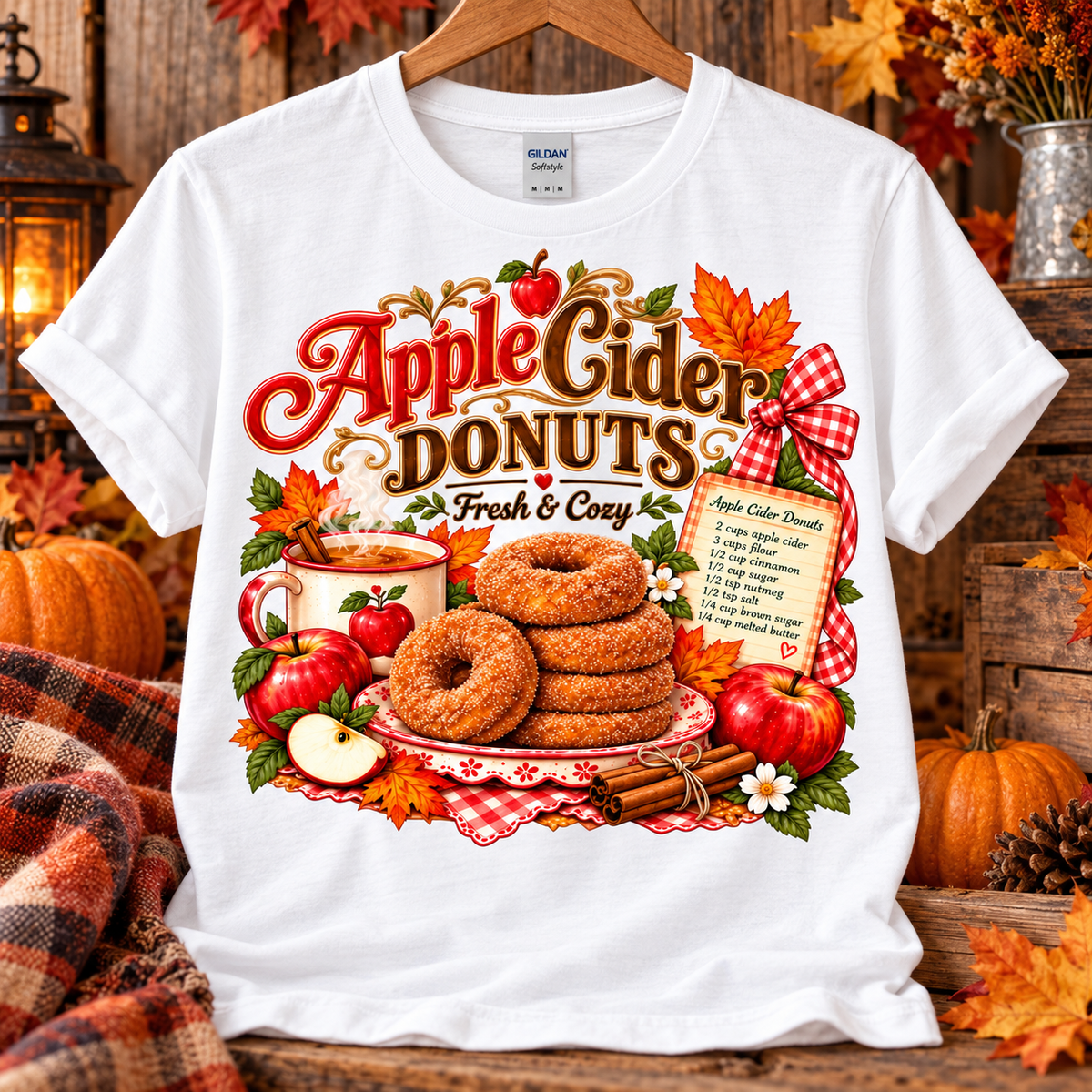 Apple Cider Donuts Graphic T-Shirt 🤎