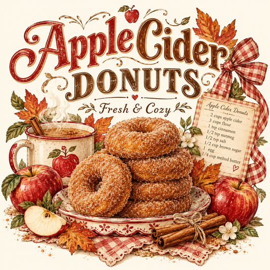 Apple Cider Donuts | DTF Transfer