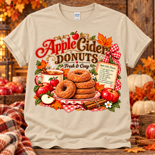 Apple Cider Donuts Graphic T-Shirt 🤎