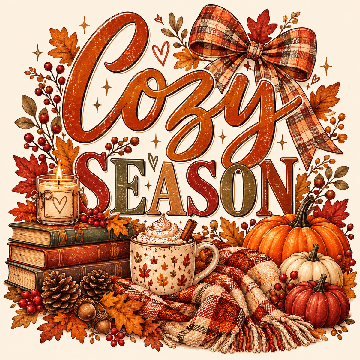 Cozy Season Fall Essentials | DTF Transfer