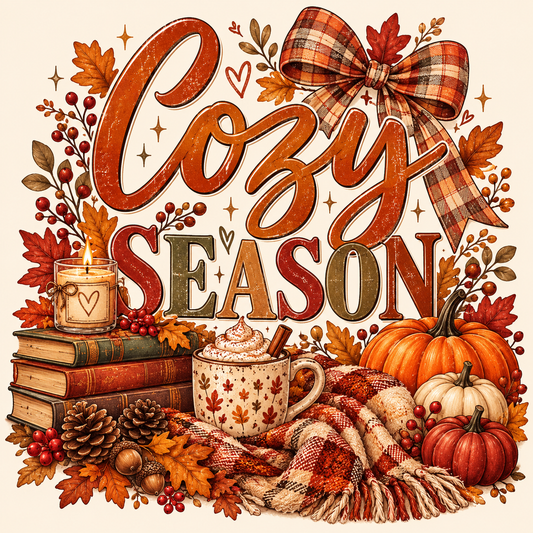 Cozy Season Fall Essentials | DTF Transfer